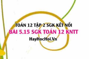 Bài 5.15 SGK Toán 12 tập 2 Kết nối tri thức: Hai đường thẳng song song và mặt phẳng chứa chúng